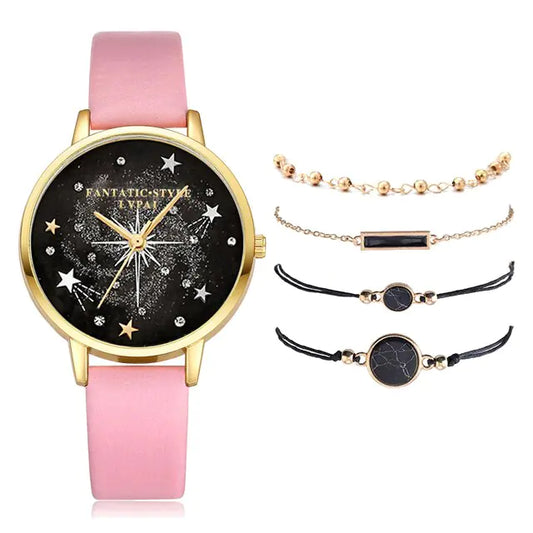 Lvpai Versatile Elegance Bracelet Watch Set