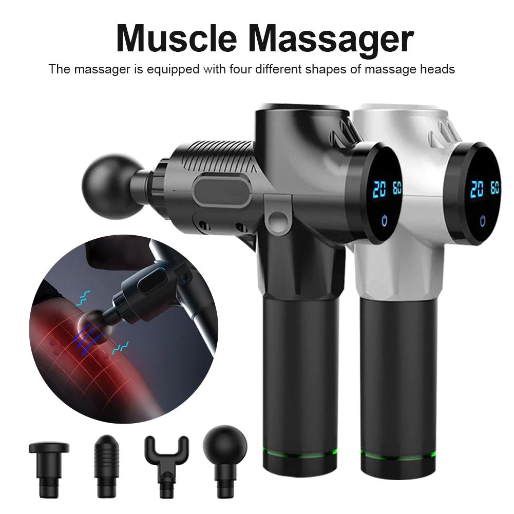 Percussive Deep Tissue Therapy Massager with Travel Case