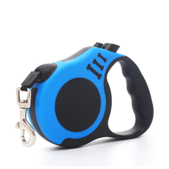 GlowTrack Retractable Dog Leash with LED Lights