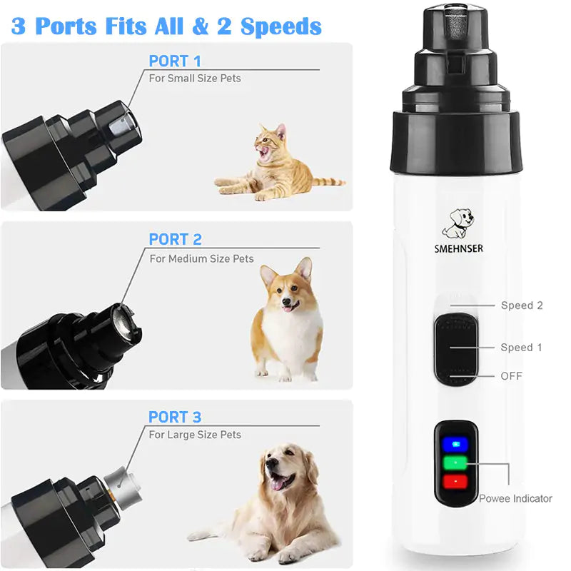 Precision Electric Canine Nail Grooming Device